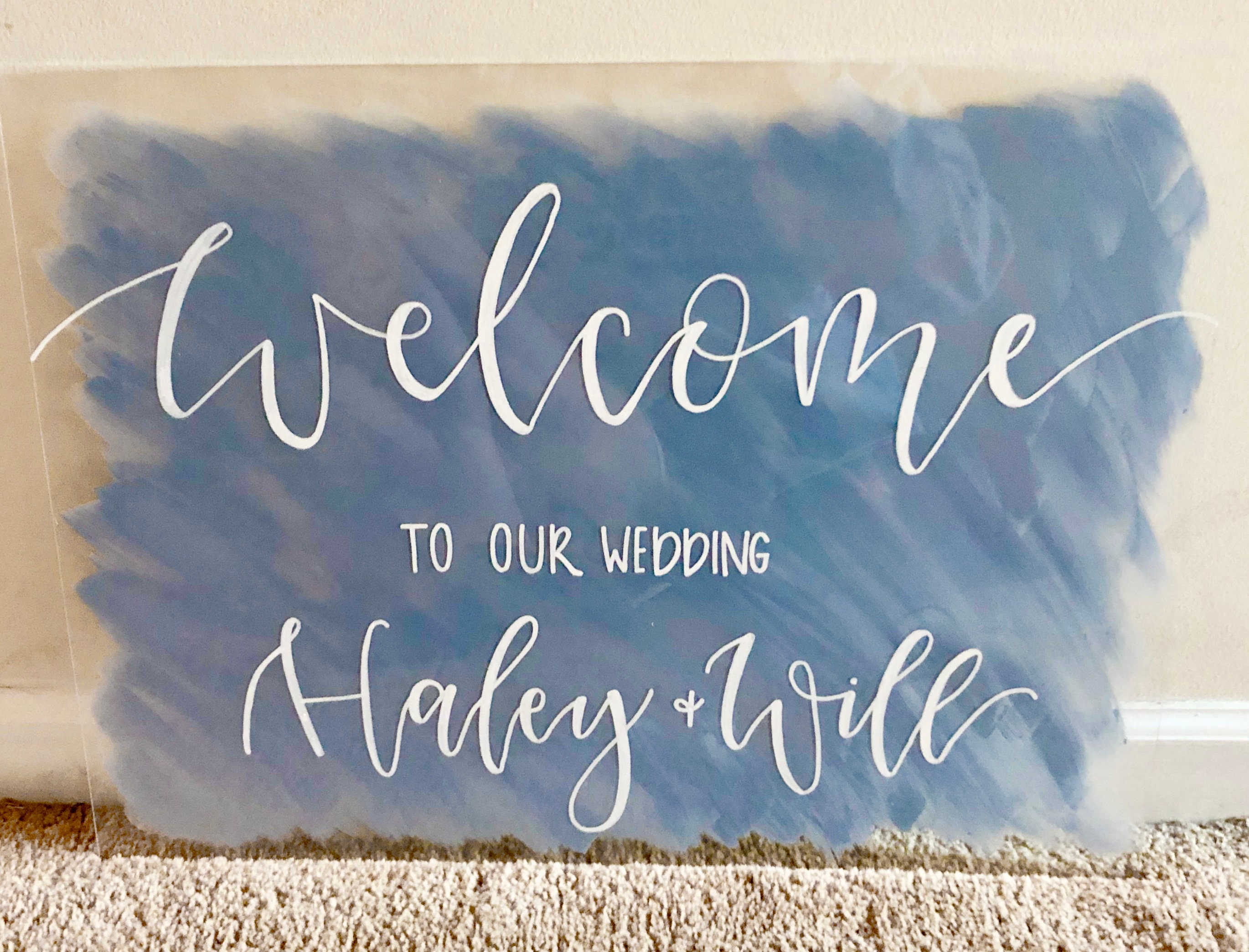 Sign Event Signage Acrylic Sign Party Etsy