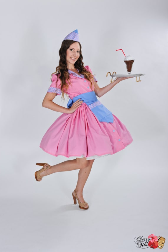 retro waitress dress