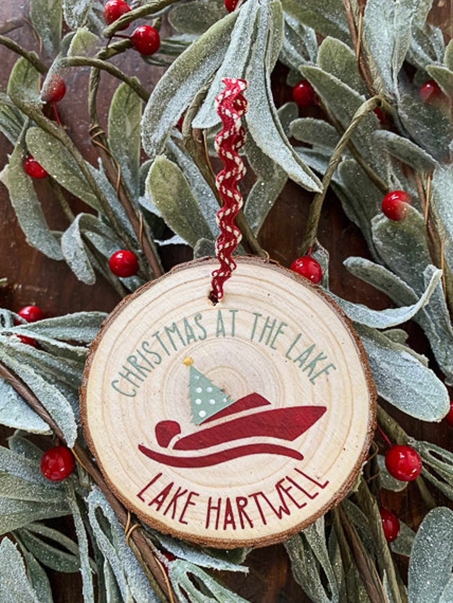 Personalized Lake Ornament Custom Lake Ornament Christmas at Etsy