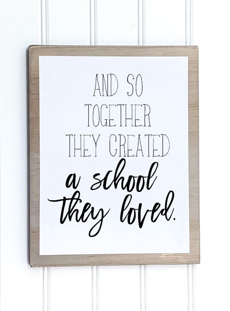 Homeschool Decor Home Classroom Sign 14x11 Homeschool Etsy