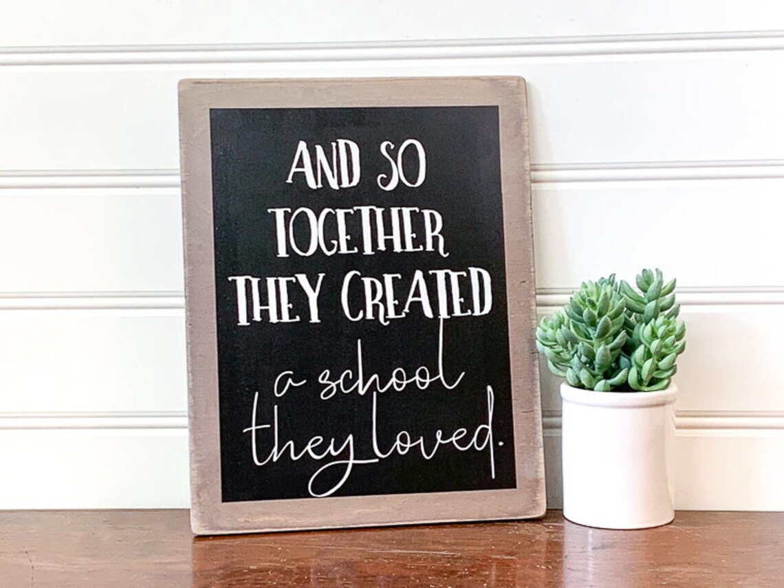 Homeschool Decor Home Classroom Sign 14x11 Homeschool Etsy