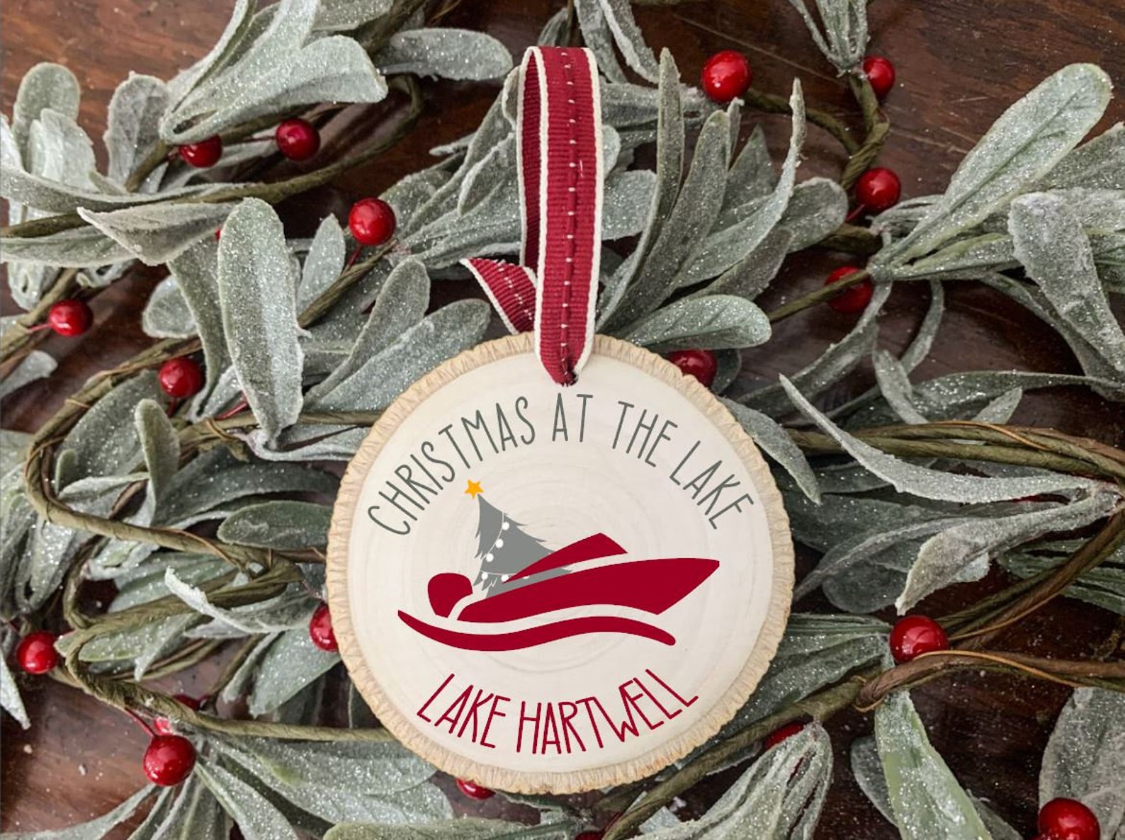 Personalized Lake Ornament Custom Lake Ornament Christmas at Etsy