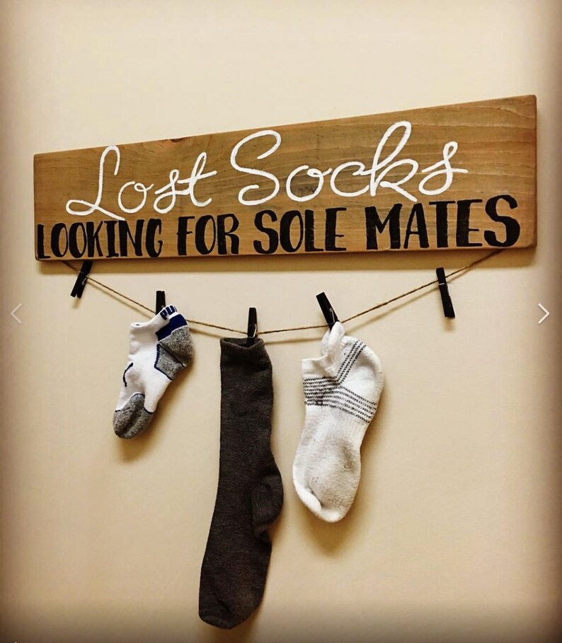 Lost Socks Sign Lost Socks Laundry Room Decor laundry Etsy