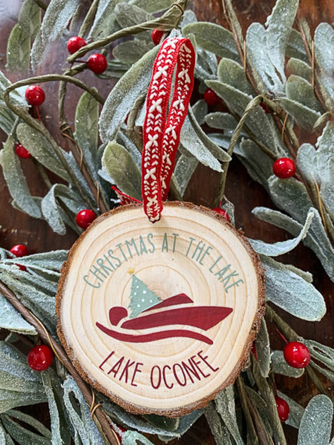 Personalized Lake Ornament Custom Lake Ornament Christmas at Etsy
