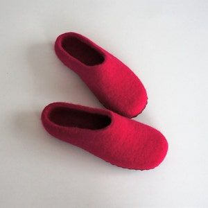 Warme schoenen/wollen schoenen/Vilt slippers voor vrouwen/Viltwol/Vrouwen slippers/Home schoenen/Slippers/Huisschoenen/Handgemaakte/Damesschoenen/Cadeau idee