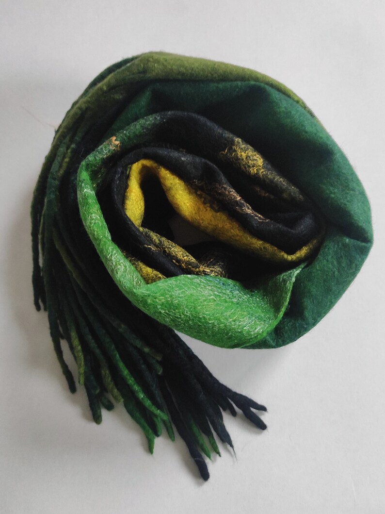 Scarf-Neckline Felt Woolen Coat main image 0