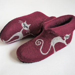 Vilt laarzen / Wollen schoenen / Vilten schoenen / Vilt laarzen / Vilt wol / Vrouwen slippers / Home schoenen / Slippers / Huis schoenen / Handgemaakte / Vrouwen schoenen / Cadeau idee