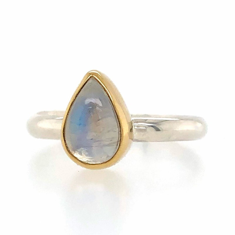 18K Abstract Mixed Metal Ring main image 0
