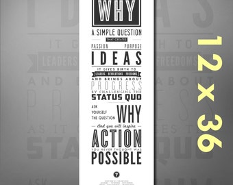 Ask Why: Inspirational Quote Print Poster. Motivational Wall Decor for Science Teachers, Scientists, Schools, Students, Classrooms, Colleges