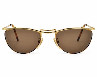 European Vintage cat yet sunglasses with unique double bridge. Made in Italy