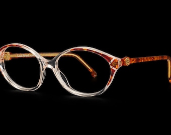 Louis Feraud Paris Fausta Women's Designer Crystal Oval Large 60 mm Eyeglasses