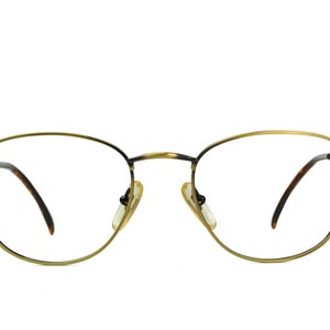 Club LA 104 Men’s Women’s Rectangular Metal Eyeglasses Vintage Frames 90’s Italy