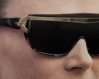 Gafas de sol Roberto Capucci: máscara de carey italiana de los años 90