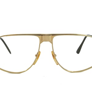 Club LA 7000 Men&#39;s Aviator Large 61 mm Gold Metal Eyeglasses Classic Retro Design Frames 90s France