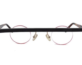 Club LA 5207 Zeta Bar 35 mm Round Eccentric Rimless Frames Thin Eyeglasses