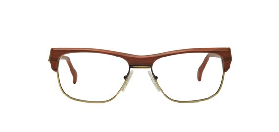 Louis Feraud Wood Eyeglasses: French Rectangular … - image 2