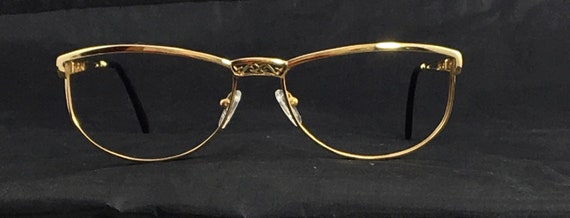 Lotos 80071 Solido 18kt oro grande gatto telai occhio telai raro collezionisti vintage european gioielli da donna 60 mm Occhiali da vista Germania 1990 NOS Etsy Italia
