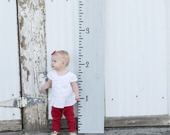 Custom Growth Chart Vinyl Decal Kit | Monogram, Ticks, Numbers, Wall Art Decor Bedroom Nursery Decals | 40+ Colors Available! Quick Ship!