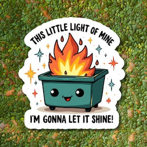 This Little Light Of Mine Sticker: Laptop, Phone, Water Bottle