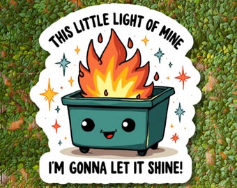 This Little Light Of Mine Sticker - Funny Laptop, Phone, Water Bottle Decal