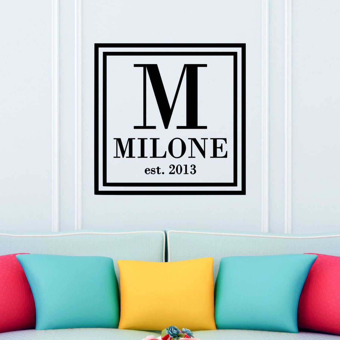 Custom Family Last Name Vinyl Decal Wall Art Decals Home Etsy