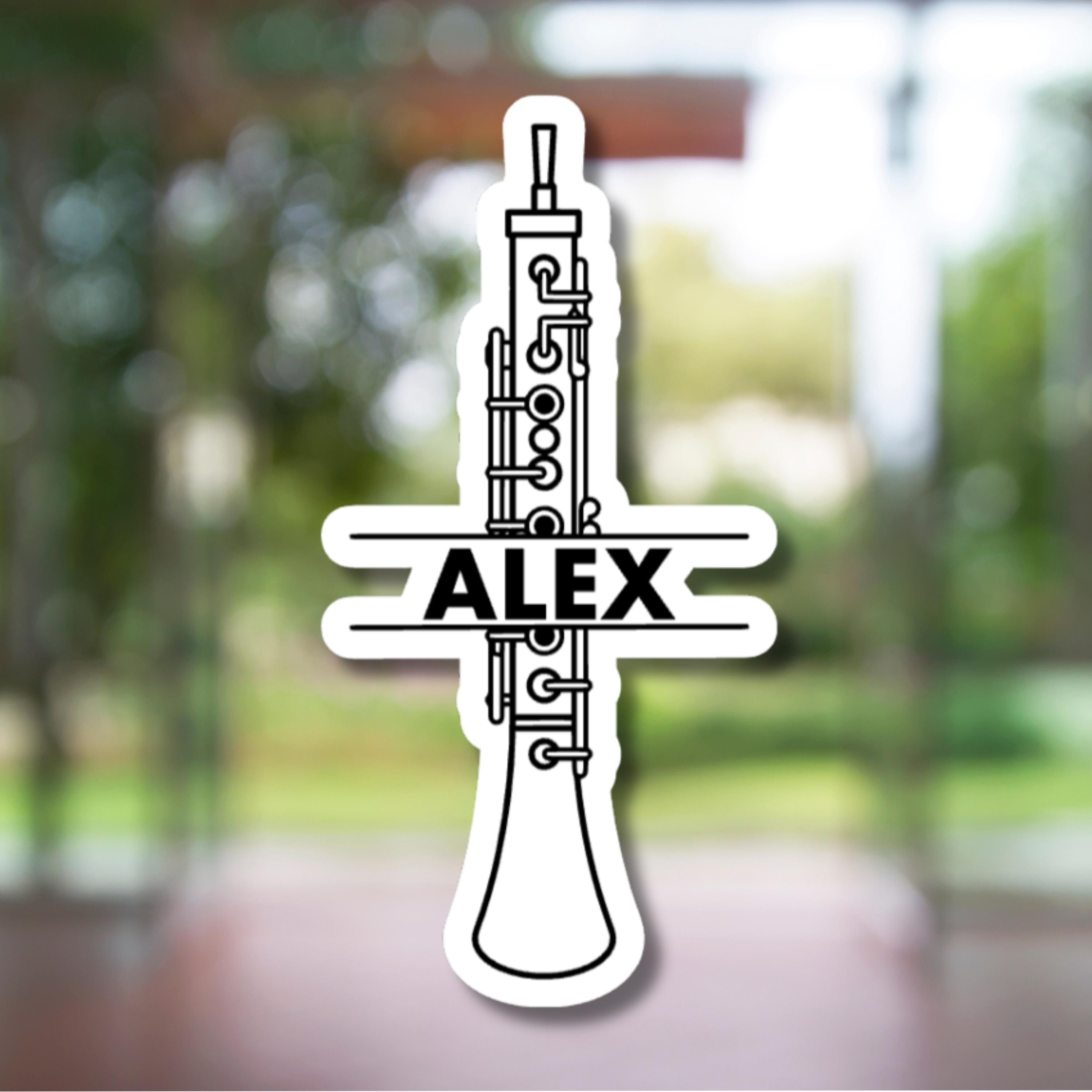 Oboe Personalized Sticker - Water Bottle, Binders, Folders - Etsy