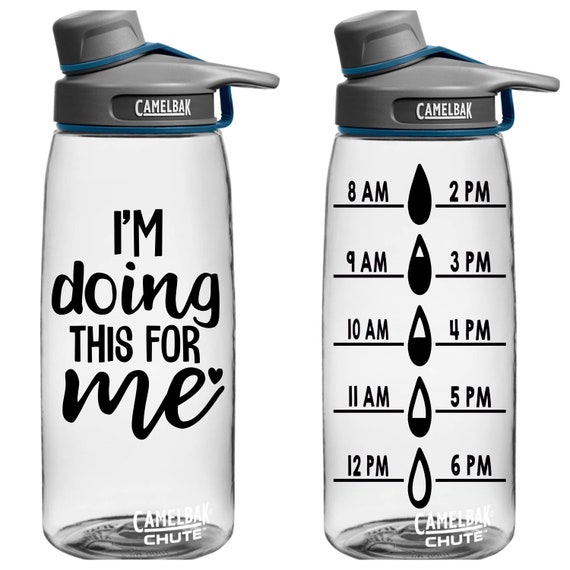 Water Bottle Tracker Vinyl Decal Healthy Decals, Work Out, Exercise,  Fitness, 3.25x6 30 Colors Available to Choose From VINYL ONLY 