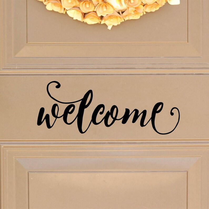 Vinyl Door Decal Home Decals Office Business Etsy