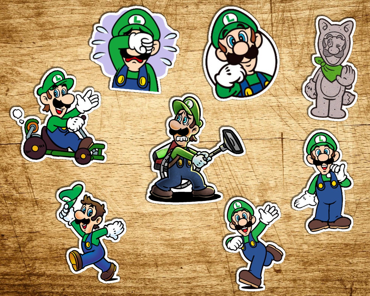 Super Mario Odyssey Kingdoms Stickers Set of 13 Vinyl 