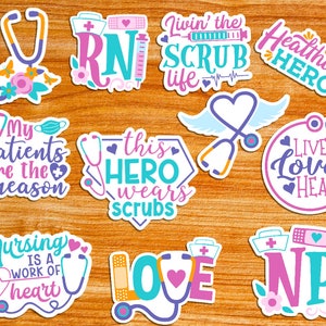 Nursing Nurse Handmade Stickers | Nursing Stickers, Nurse Stickers