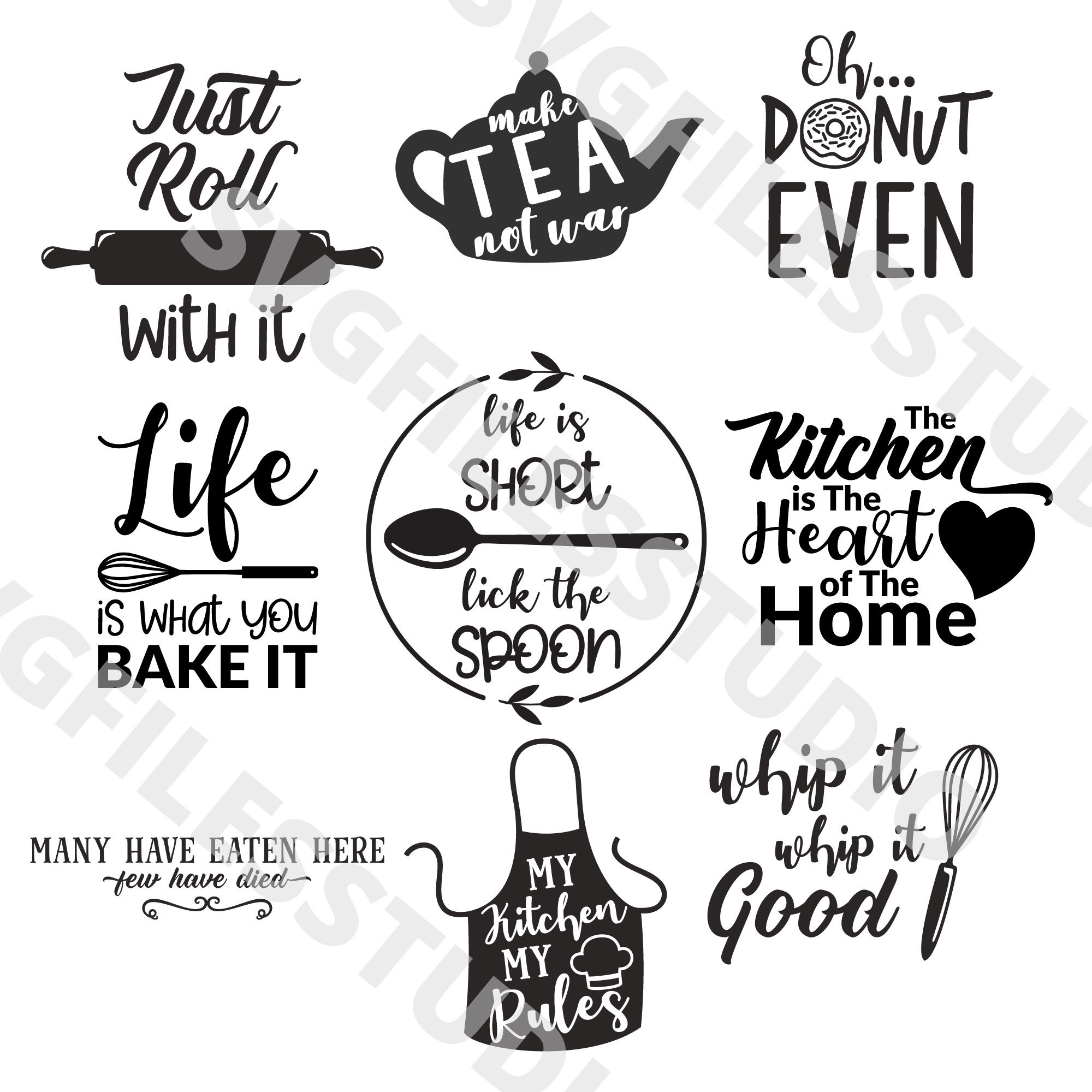 22 Adorable, Saucy and Funny Kitchen SVG Cooking Svg, Chef Svg, Baking ...