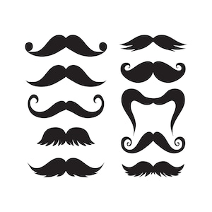Mustache SVG, Mustaches Svg, Mustache clipart, Moustach svg files
