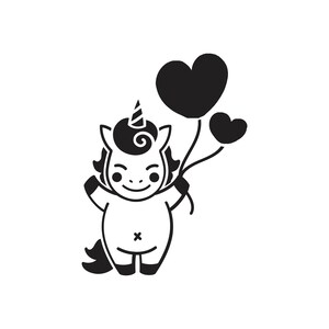 Party Unicorn SVG, INSTANT DOWNLOAD, Unicorn svg file, Birthday, Unicorn Clip Art, Digital Download