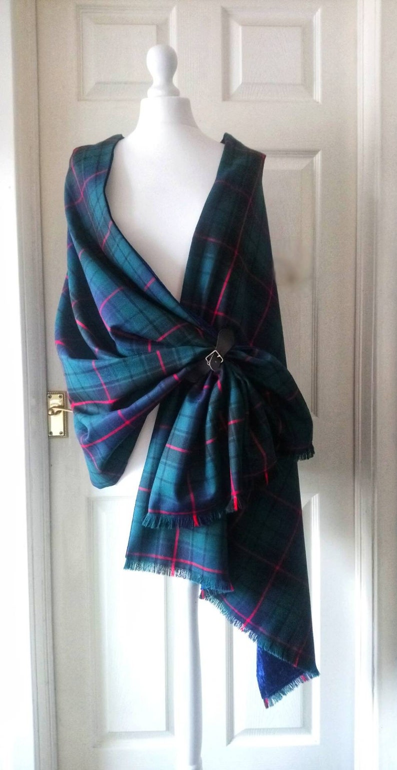 LadiesScottish ShawlCapepure wool Davidson modern Etsy