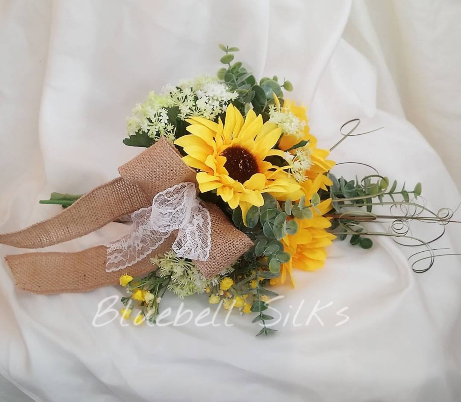 Artificial Sunflower Wedding Bouquet Yellow Flower Display Etsy UK