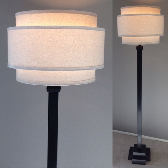 Retro Wood Floor Lamp In Black W O Shade Free To Lower 48 States