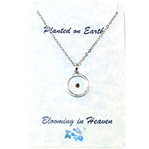 Miscarriage Memorial Seed Necklace, Pregnancy Loss, Gift for loss of a baby, Memorial Gift,