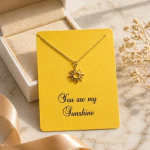 Dainty Sun Pendant Necklace: Gold Dipped Layering Jewelry