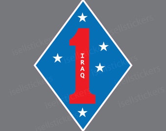 1st Marine Division 1st MARDIV USMC Marine Corps Veteran sticker decal