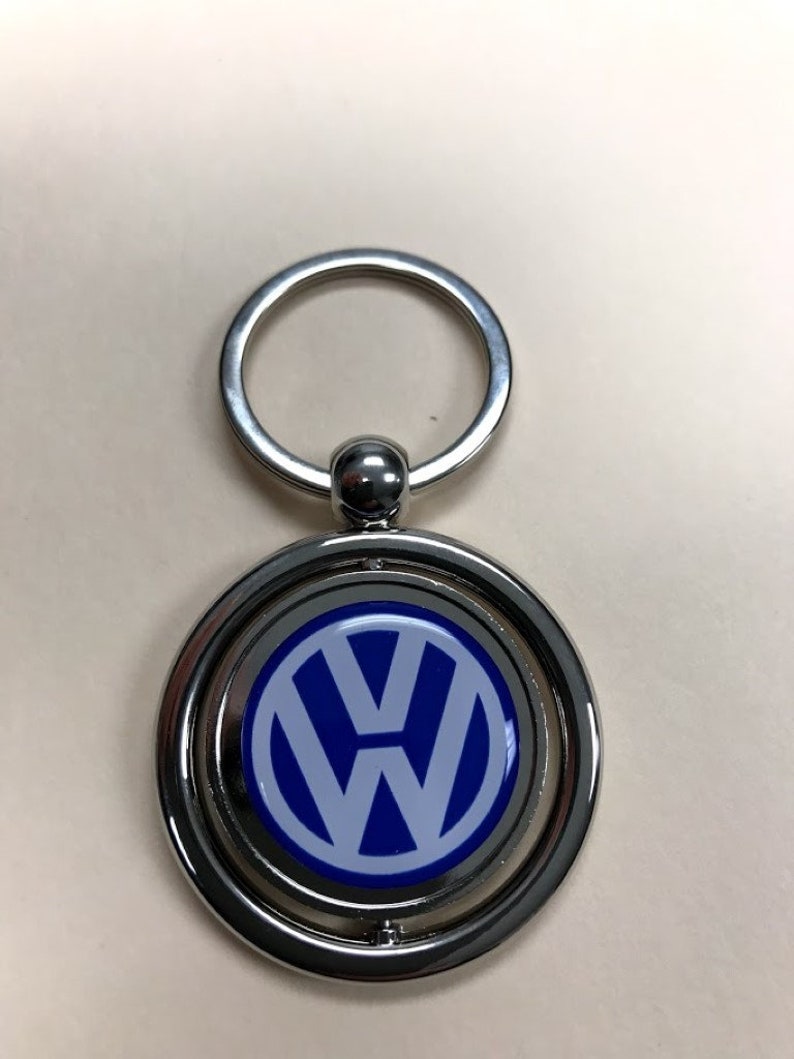 VWKR108 VW Volkswagen Keyring Keychain Silver Metal Ring Etsy