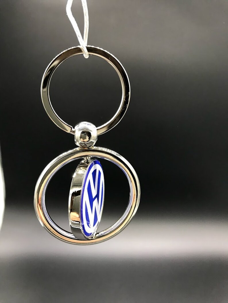VWKR108 VW Volkswagen Keyring Keychain Silver Metal Ring Etsy