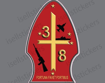MA-3053 3rd Battalion 23rd Marine Regiment 3/23 4th Bumper Sticker Window Decal 