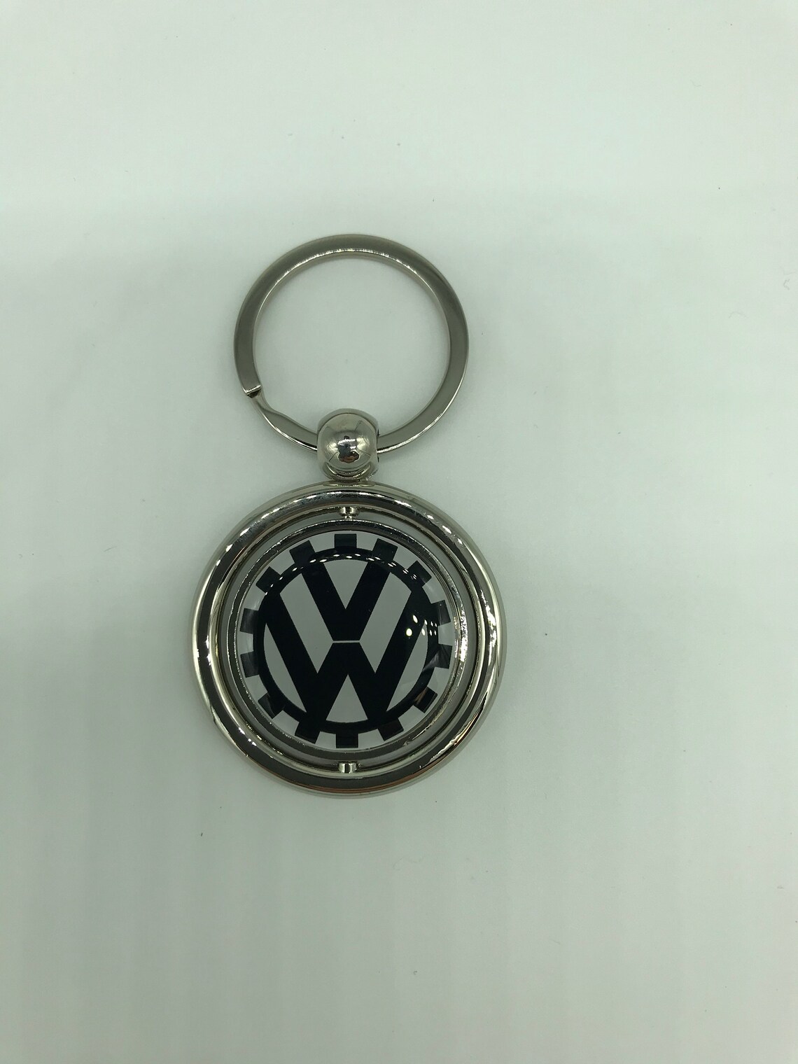 VWKR113 VW Volkswagen Cog Retro Keyring Keychain Silver Metal Etsy UK