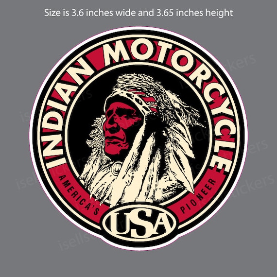 Bm 12002 Indian Motorcycle Vintage Headdress Round Bumper Etsy