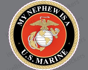 USMC Semper-Fi- US Marine Corps Fidelis EGA ATHENTIC Sticker / Decal
