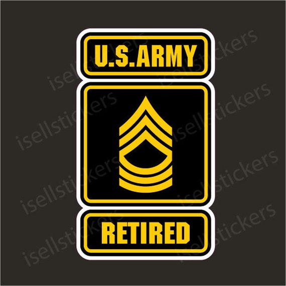Home Garden STICKER RANK US ARMY E8 MASTER SERGEANT Home D cor D cor 