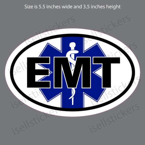 EMS-10012 Reflective EMT EMS Star of Life Euro Emergency Caduceus Bumper Sticker Window Decal EMS-10012 Reflective EMT EMS Star of Life Euro Emergency Caduceus Bumper Sticker Window Decal
