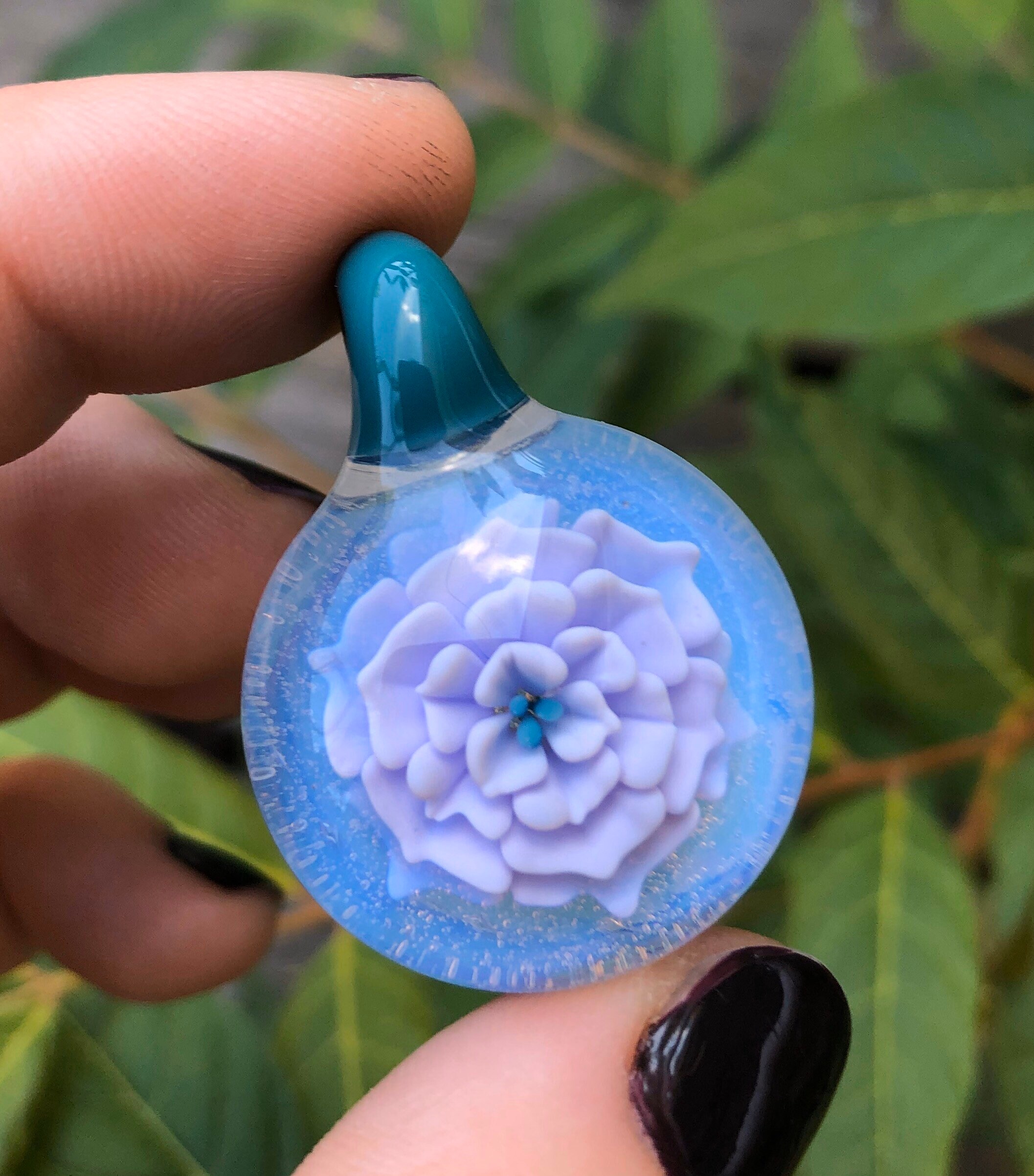 Flower implosion deals pendant