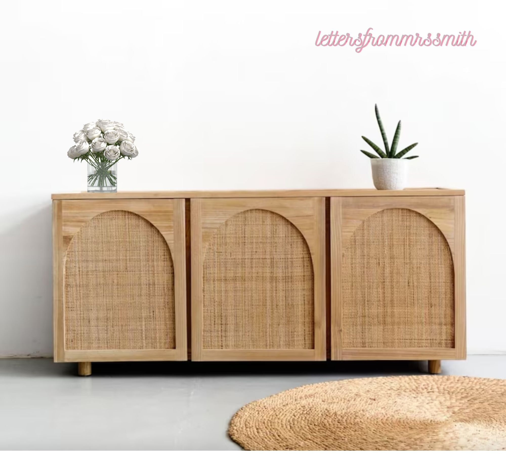 Rattan Sideboard Etsy UK