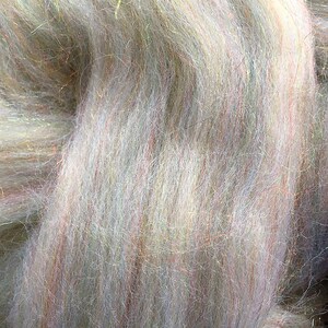 Merino Wool Roving: Glitzy Rainbow Fiber Art - 2 oz